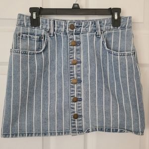 Billabong denim striped minu skirt size 29